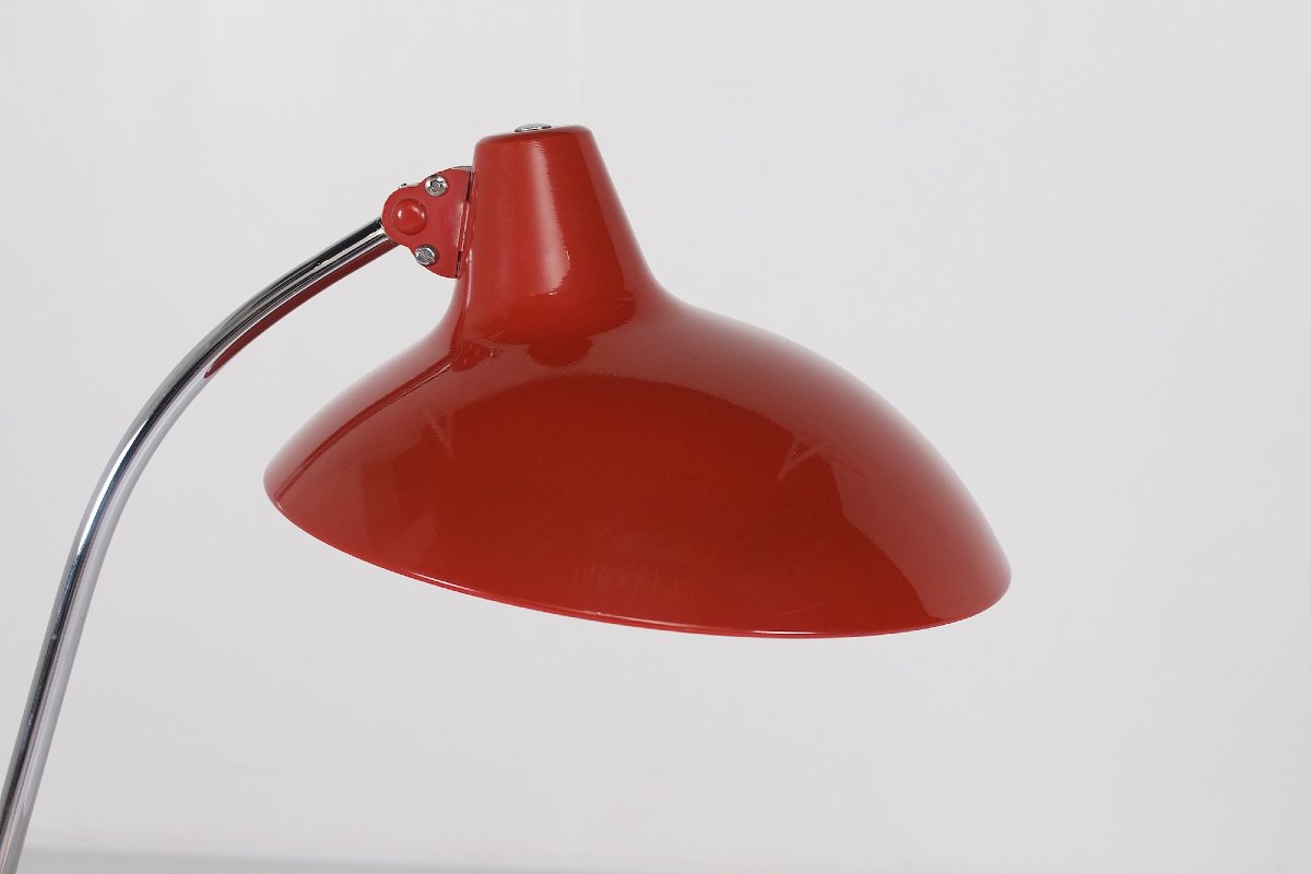 Kaiser Idell Red Table Lamp. -photo-4