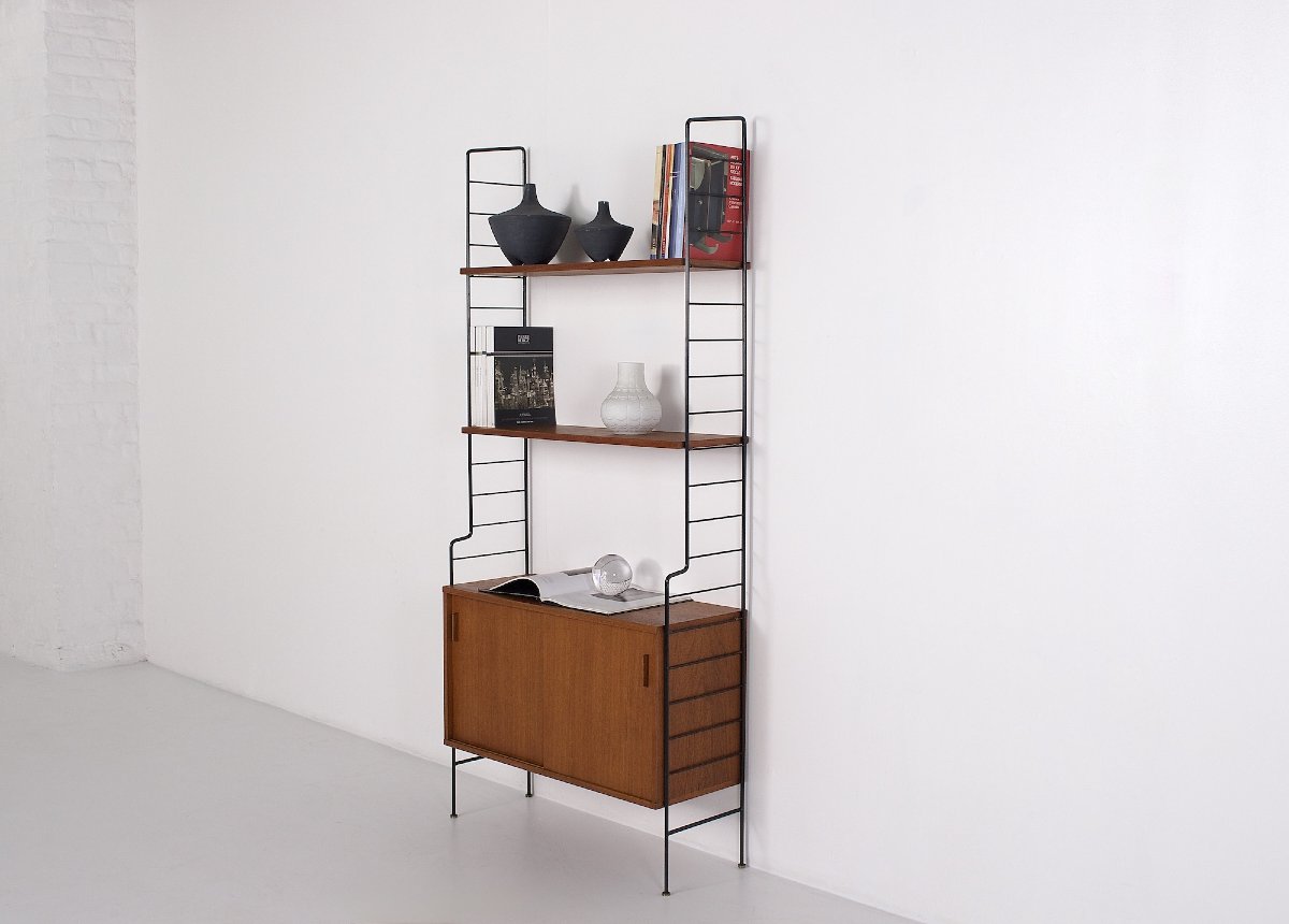 Scandinavian-style Teak Wall Shelf.