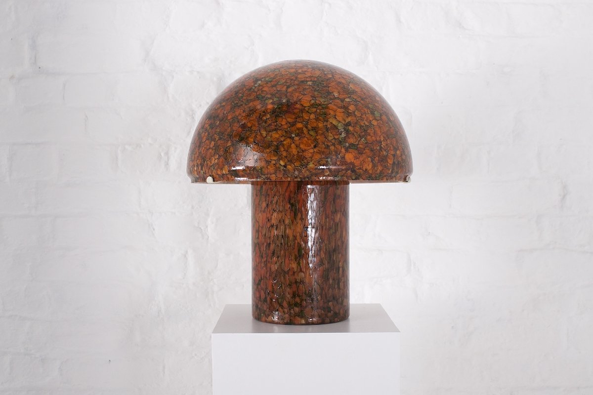 "mushroom" Glass Table Lamp, Peill & Putzler Edition.-photo-2