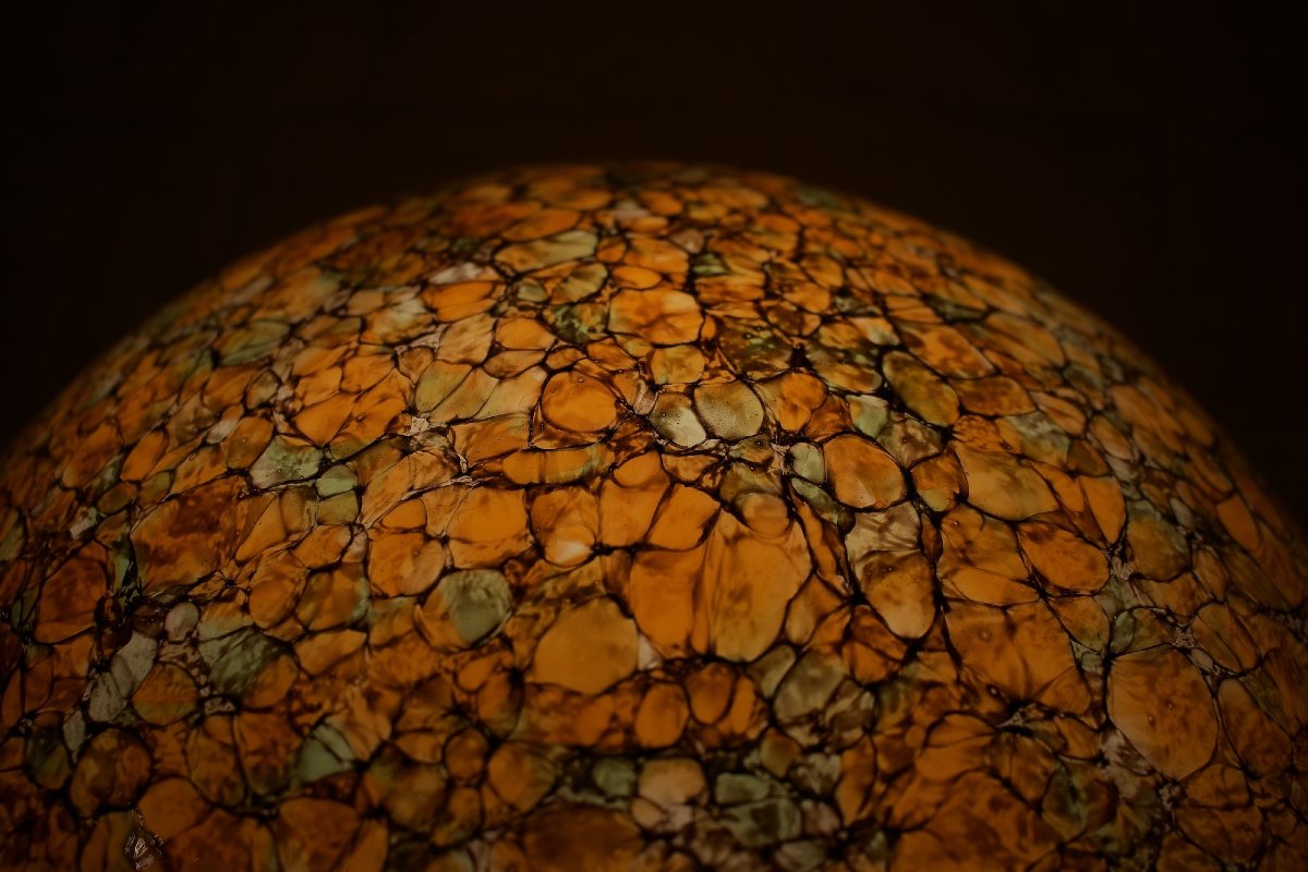 "mushroom" Glass Table Lamp, Peill & Putzler Edition.-photo-3