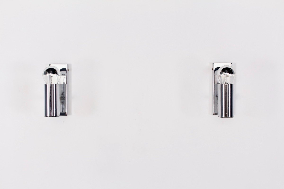 Pair Of Minimalist Wall Lights-photo-2