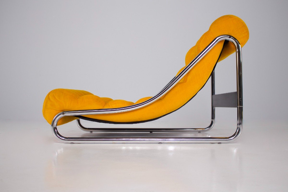 Rare Fauteuil Impala Par Gillis Lundgren-photo-4