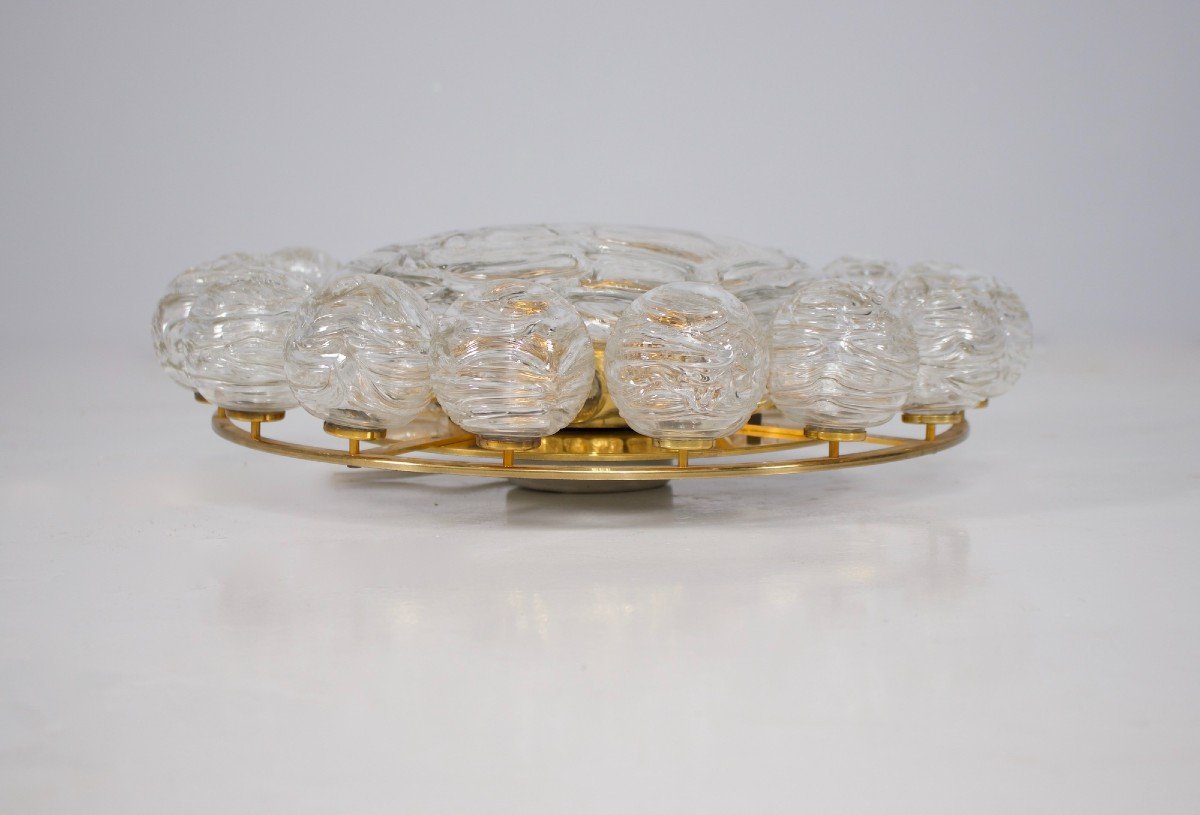 Plafonnier &laquo; Snowball &raquo;en Verre Souffl&eacute;-photo-3