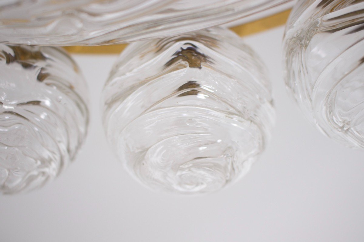 Plafonnier &laquo; Snowball &raquo;en Verre Souffl&eacute;-photo-5