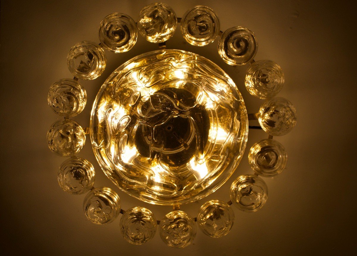 “snowball” Ceiling Lamp In Blown Glass-photo-6