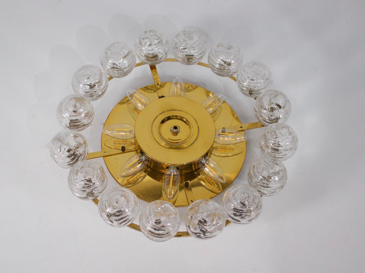 “snowball” Ceiling Lamp In Blown Glass-photo-7