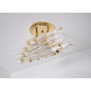 Venini Style Prism Ceiling Lamp