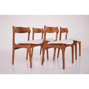 4 Chaises Danoises Erik Buch