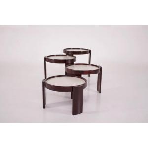 Reversible Nesting Coffee Tables, Gianfranco Frattini, Cassina.