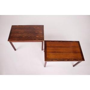 Pair Of Danish Rosewood End Tables.