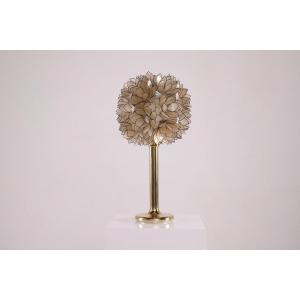 Mother-of-pearl Flower Lamp By Rausch