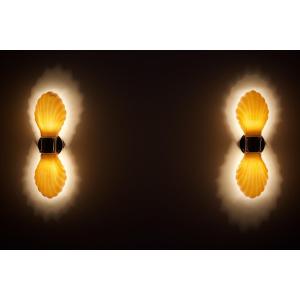 Paire D’appliques Italiennes « Coquille »