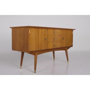 Buffet Moderniste Pieds Compas Laiton.