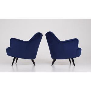 Deux fauteuils « modèles 6050 » Eugen Schmidt , 1956.