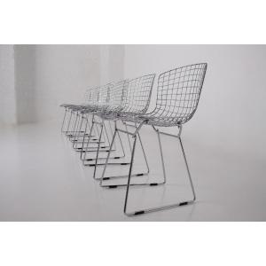 6 Chaises Wire Harry Bertoia 1960