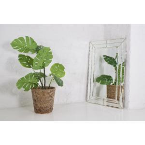 Miroir à Parclose de Laiton biseauté.