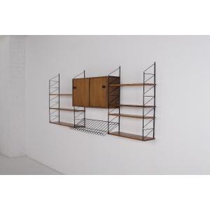 Modernist Wall Shelf In Teak - 1960s