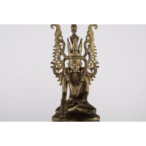 Bouddha Jambupati en bronze doré – Birmanie, vers 1700