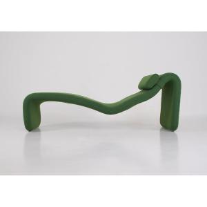 Lounge chair verte modèle "Djinn" Olivier Mourgue pour Airborne, années 60.