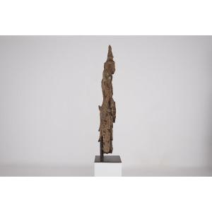 Antique Wooden Statue, Burma, 18th Century.