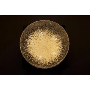 Imposante suspension en verre, années 70.