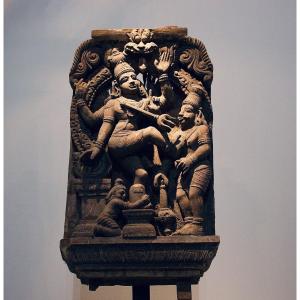 Shiva Kalantaka – Carved Panel Depicting A Ritual Chariot