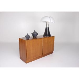 Small Scandinavian Teak Sideboard, Omann Jun, 1970s.