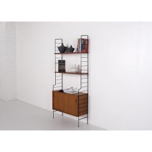 Scandinavian-style Teak Wall Shelf.