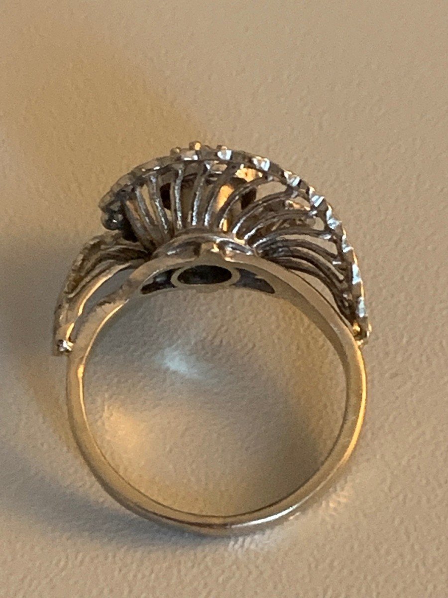 2837 – White Gold Diamond Ring-photo-3