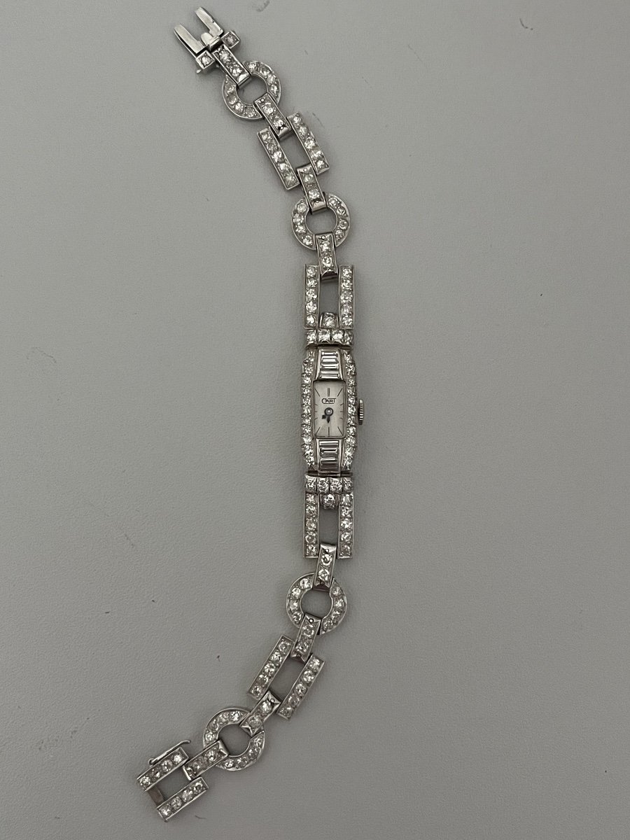 2059 – Montre Bracelet Diamants Années 50-photo-3