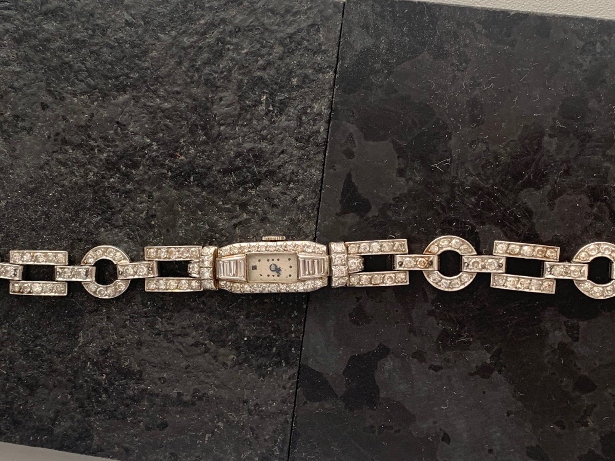 2059 – 1950s Diamond Bracelet Watch-photo-2