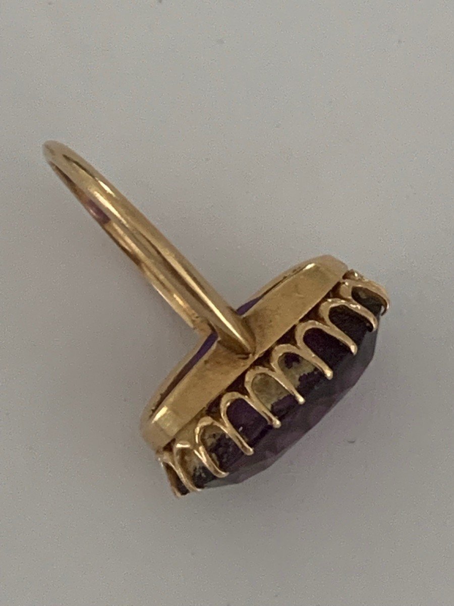 2405 – Amethyst Yellow Gold Ring-photo-4