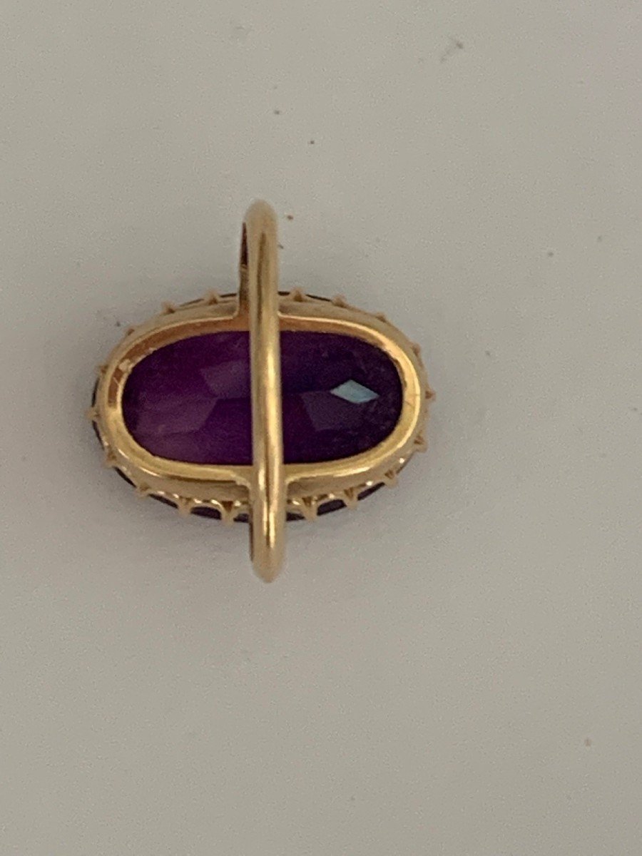 2405 – Amethyst Yellow Gold Ring-photo-6