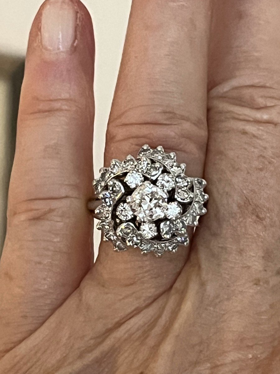 3913– White Gold Diamond Ring-photo-2
