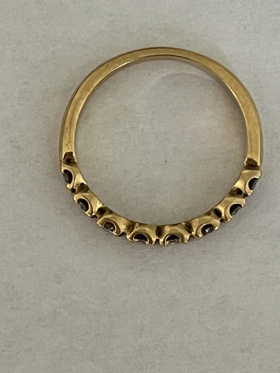 4686- Bague Or Jaune Diamants 0,80 Ct-photo-3