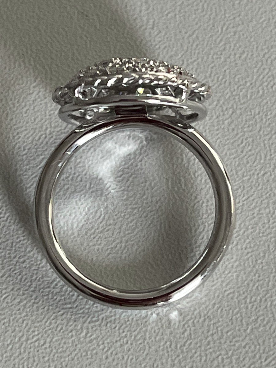 4788- Bague Or Gris Diamants-photo-2