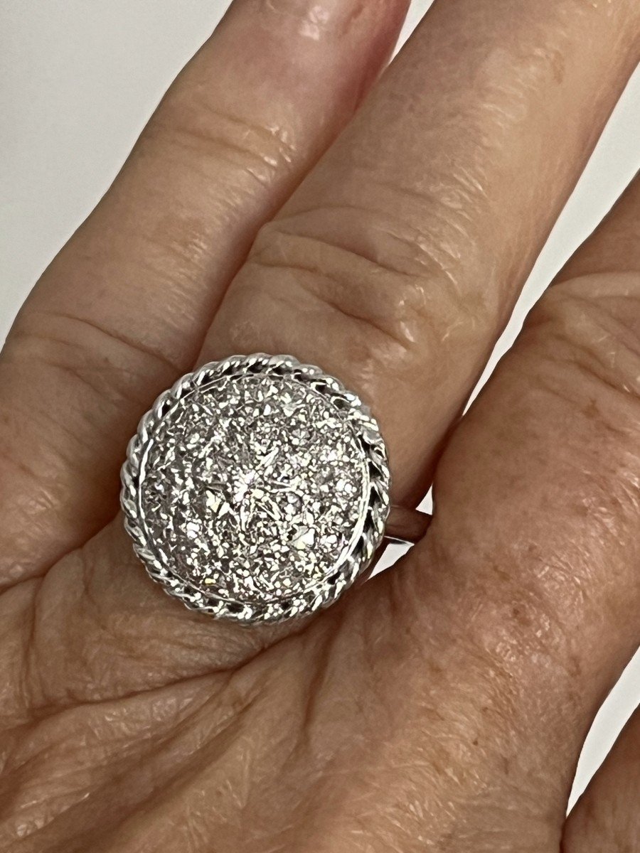 4788- White Gold Diamond Ring-photo-1