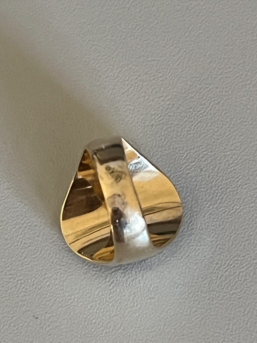 4017- Yellow Gold Onyx Diamond Signet Ring-photo-3