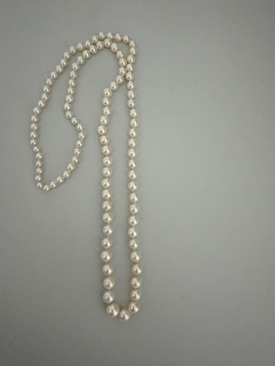 5214- Collier De Perles De Culture En Chute