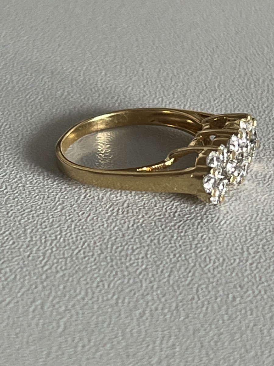 5208- Yellow Gold Diamond Garter Ring-photo-4