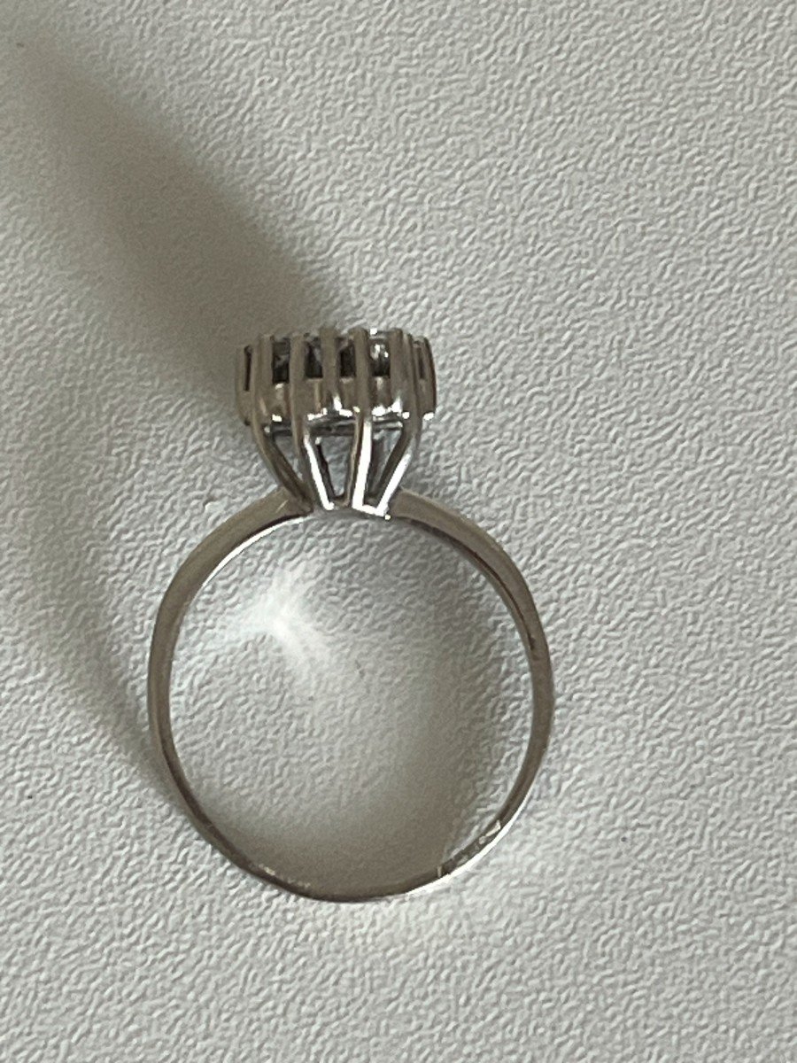 5514- White Gold Diamond Ring-photo-2