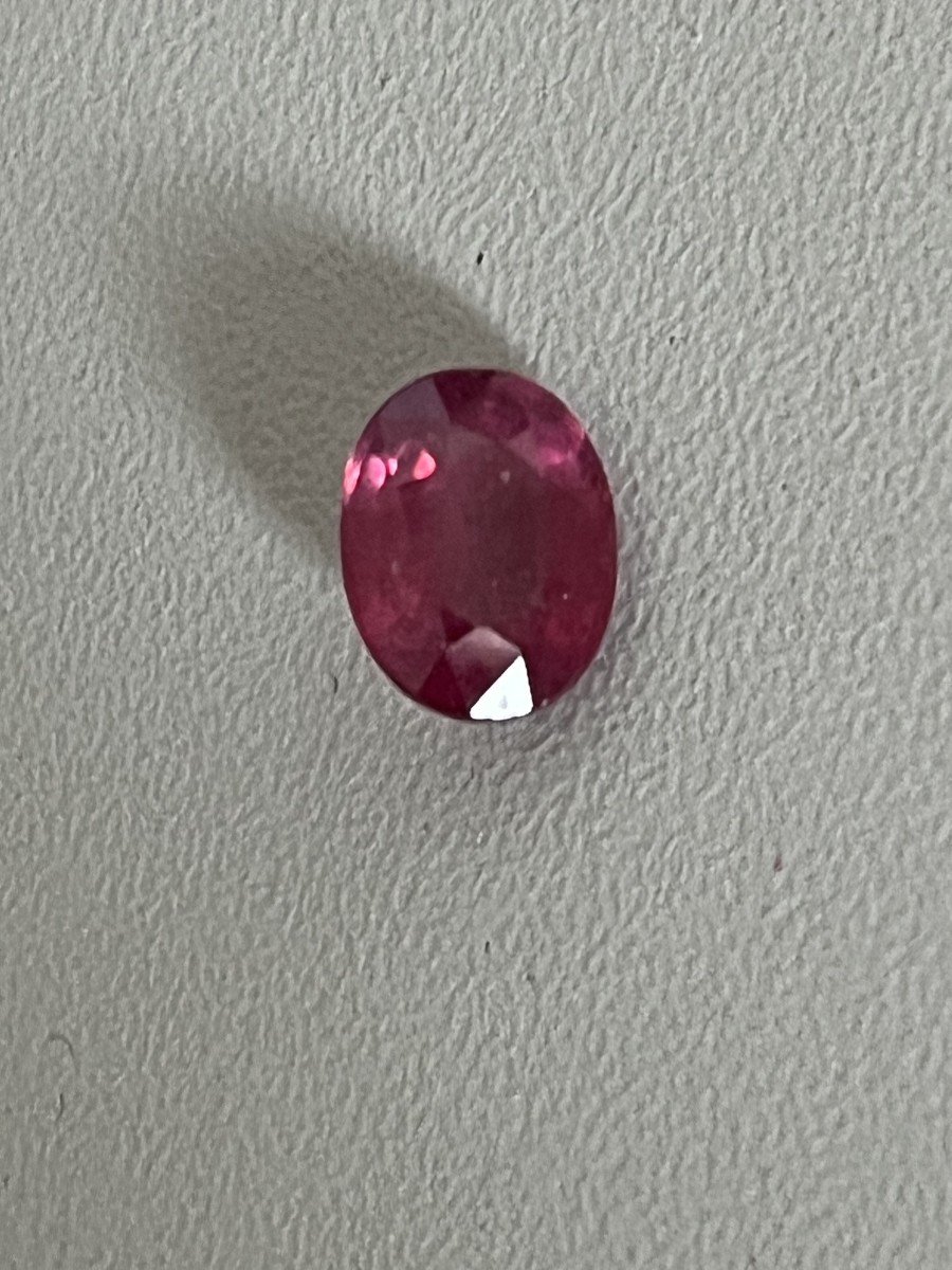 5264- Bague Jonc Or Jaune Saphir Rose-photo-2