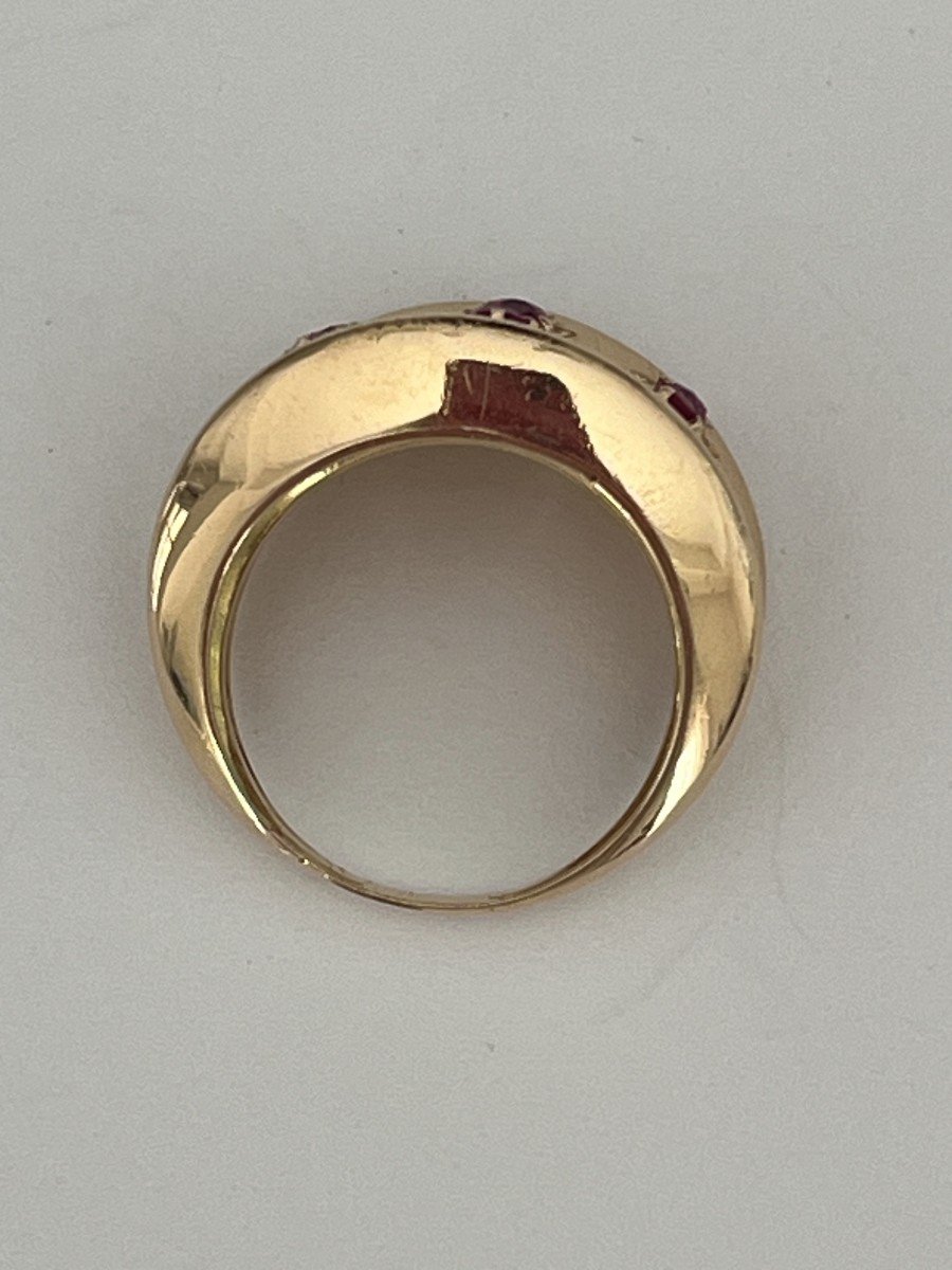 5411- Rose Gold Diamonds Ruby Ring-photo-3