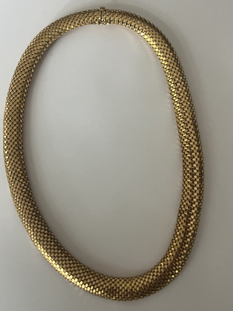 5898- Collier Ras-de-cou Or Jaune-photo-4