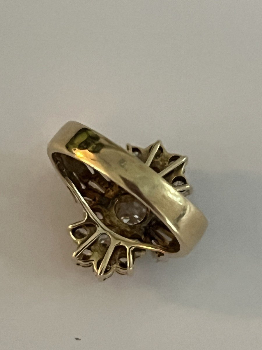 6054- Yellow Gold Ring Diamonds 2.00 Ct-photo-3