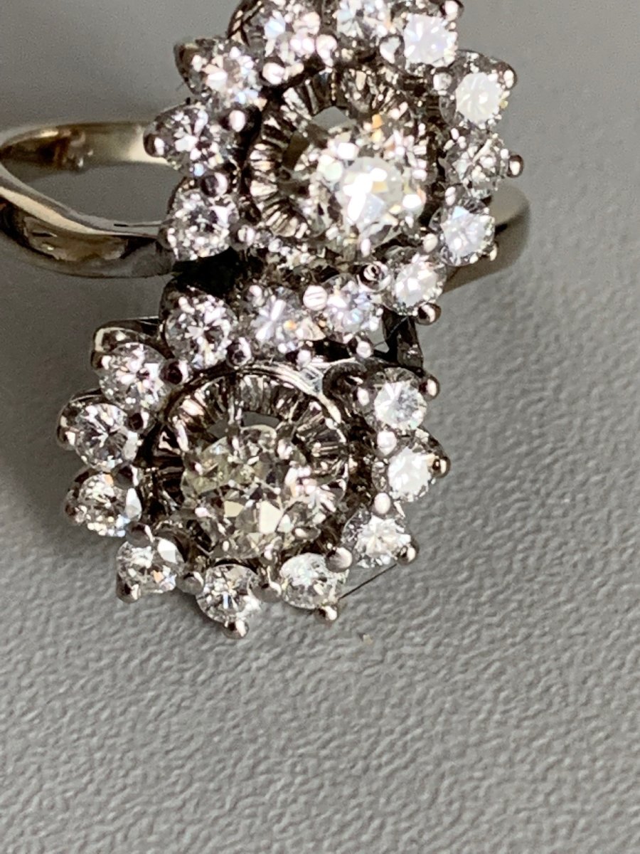 2721- You & Me Ring White Gold Diamonds-photo-2