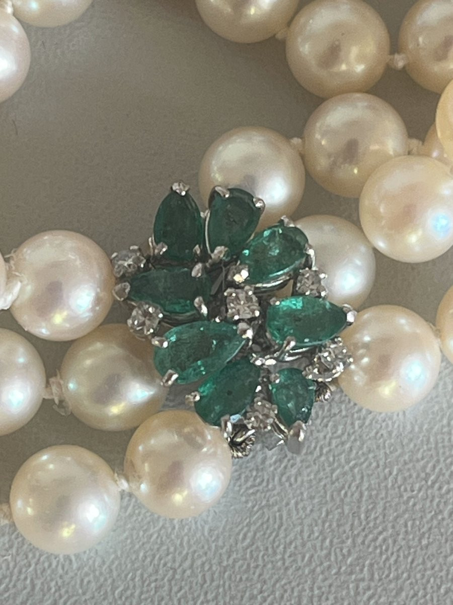 2008- 3 Row Cultured Pearl Bracelet-photo-3