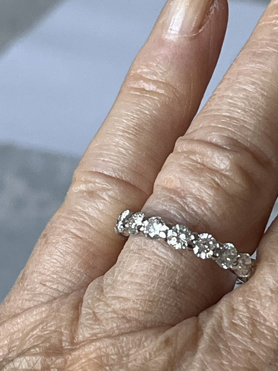 4978- American Wedding Band In White Gold With Diamonds 2.60 Ct-photo-2