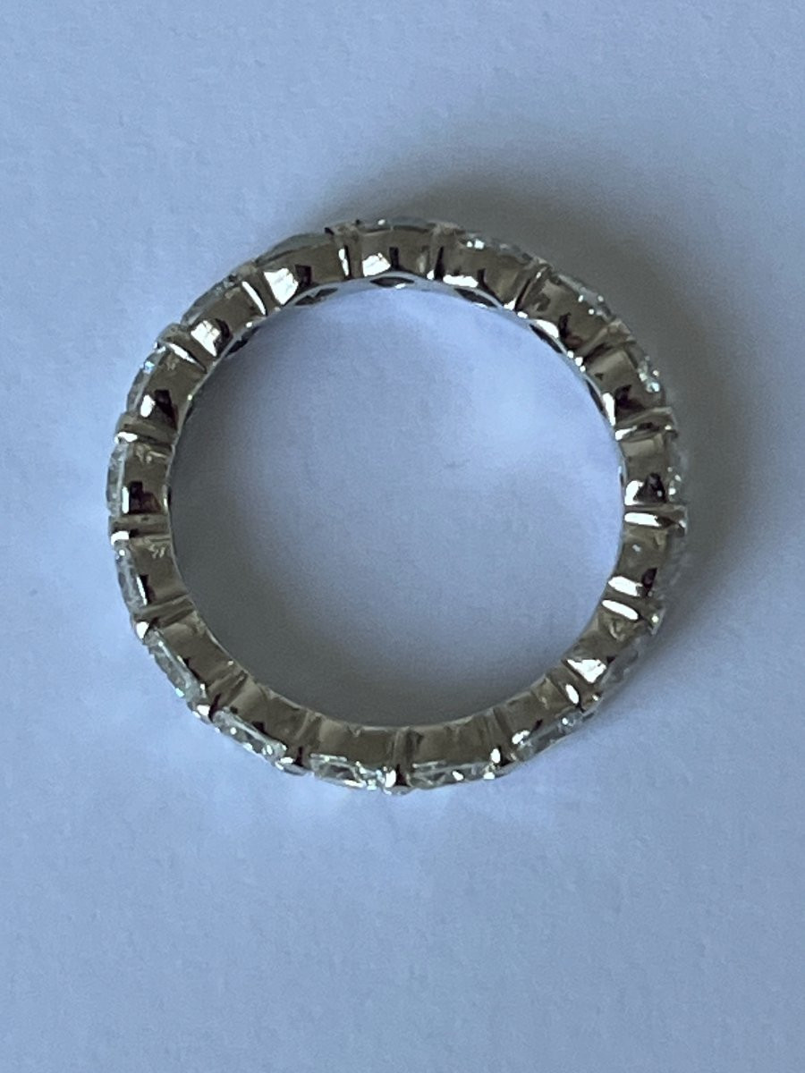4978- American Wedding Band In White Gold With Diamonds 2.60 Ct-photo-3