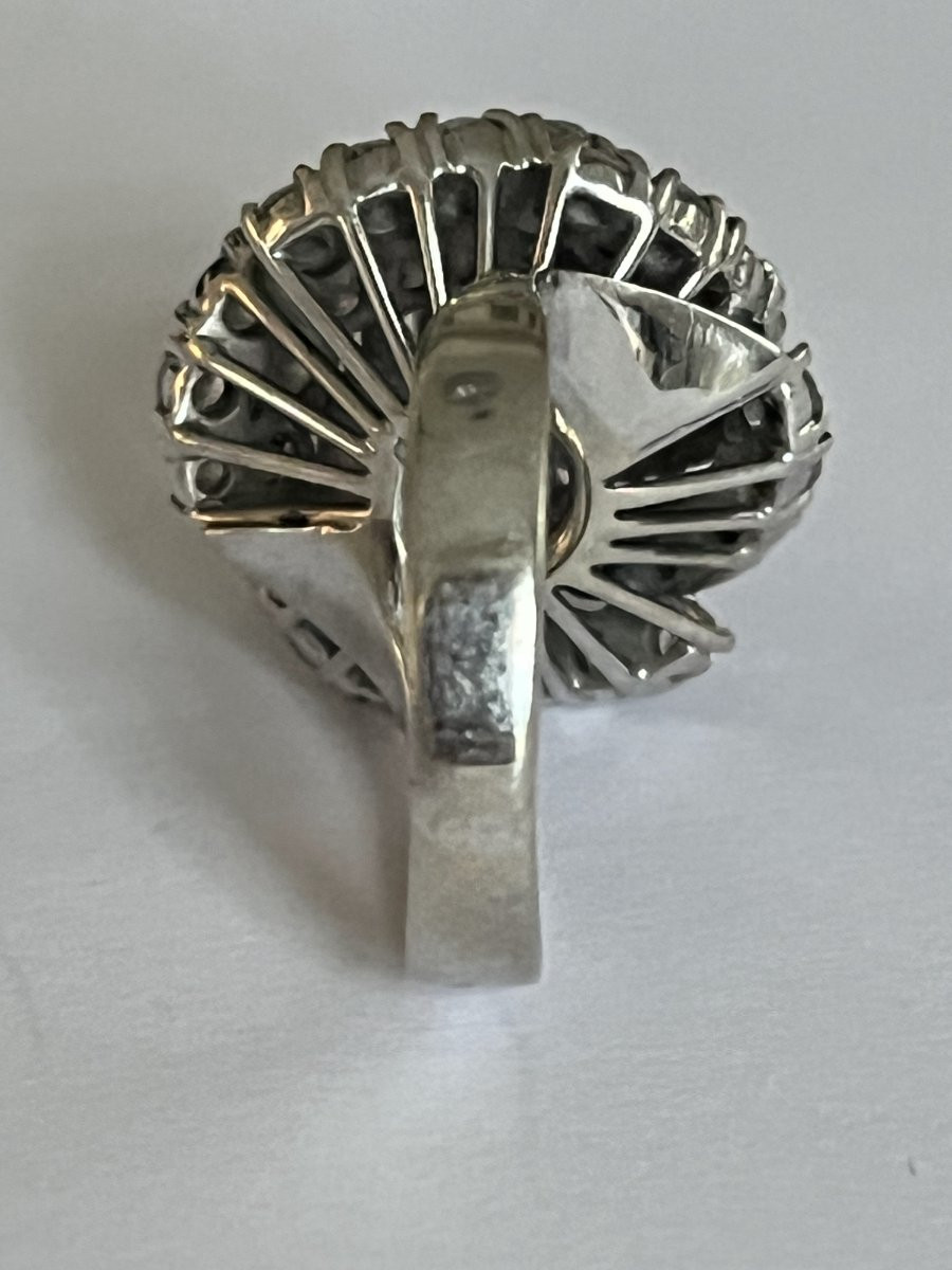 401- White Gold Dome Ring With 3.00 Ct Diamonds-photo-1